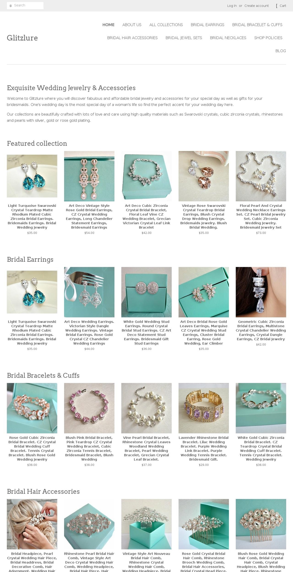 glitzlure.com — Shopify storefront screenshot