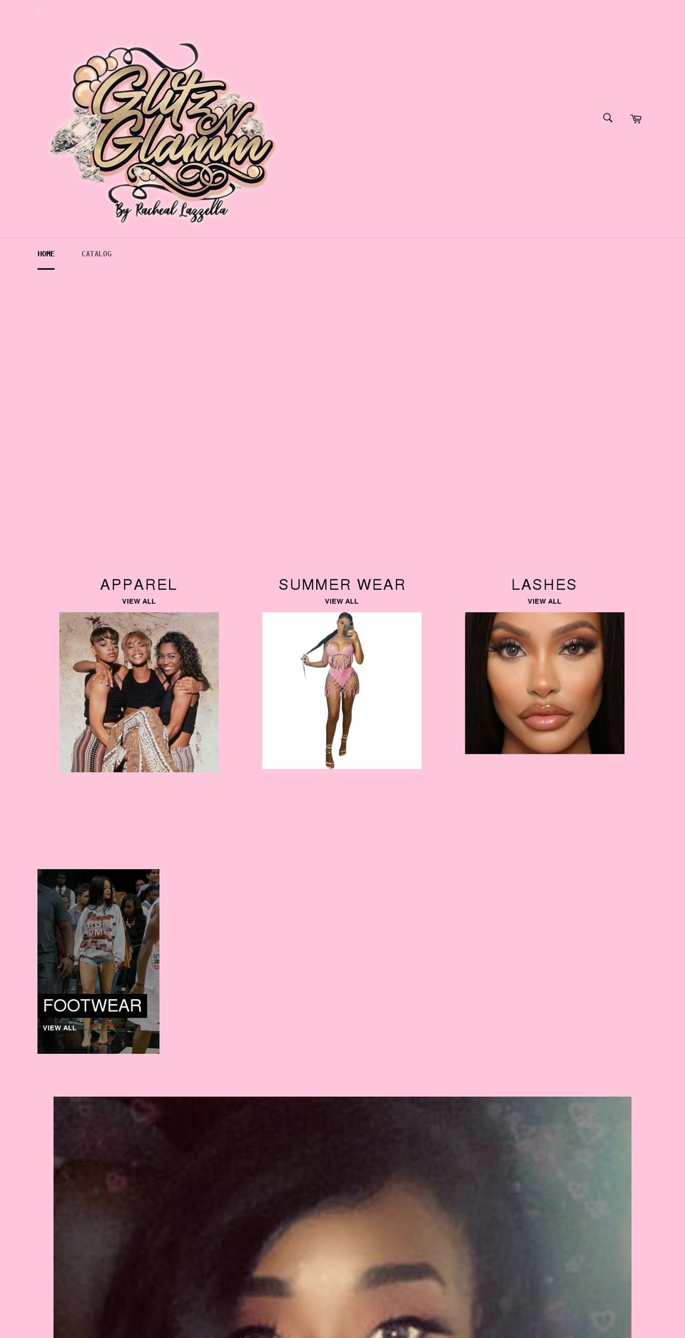glitznglammshop.com shopify website screenshot