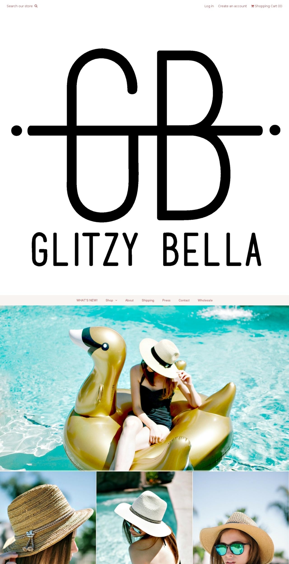 Weekend Shopify theme site example glitzybella.com