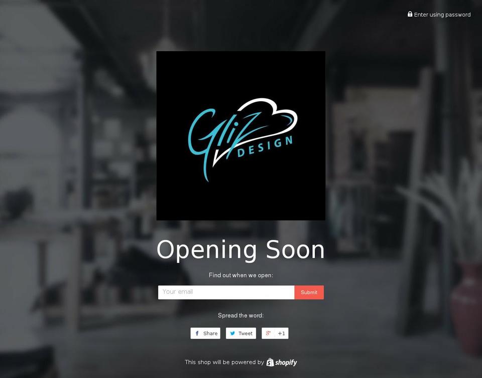 glizdesign.com — Shopify storefront screenshot