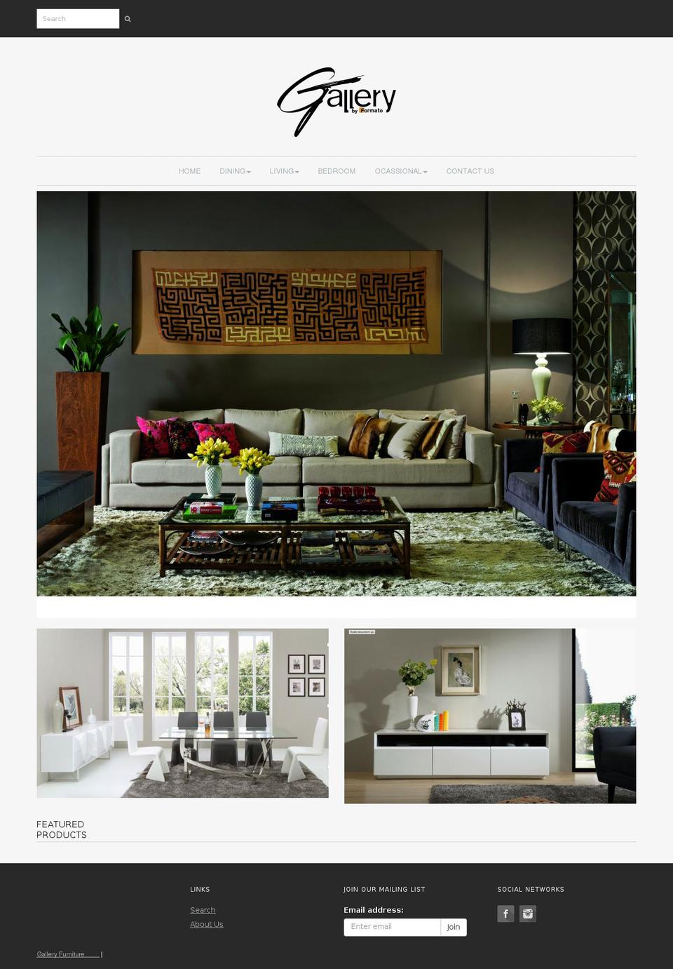 gllfurniture.com shopify website screenshot