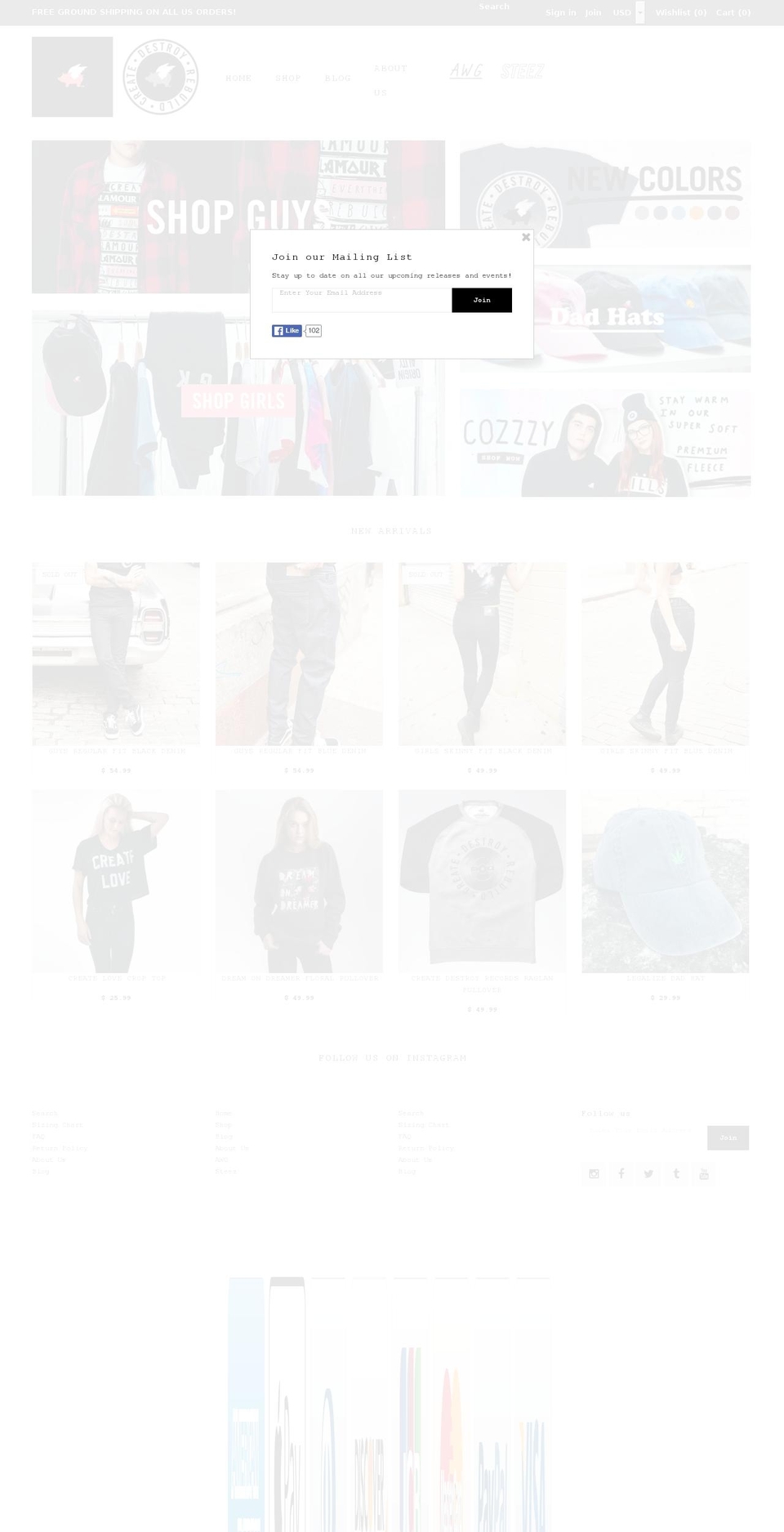 glmrklls.com shopify website screenshot