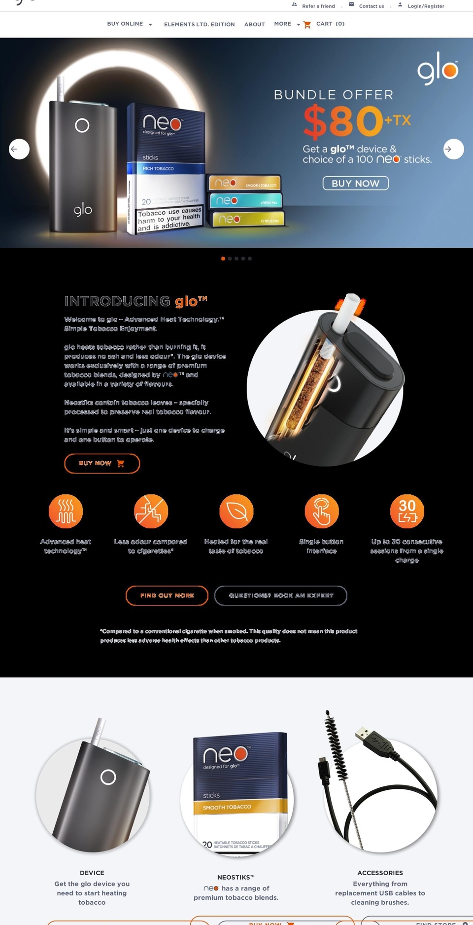 glo.ca shopify website screenshot