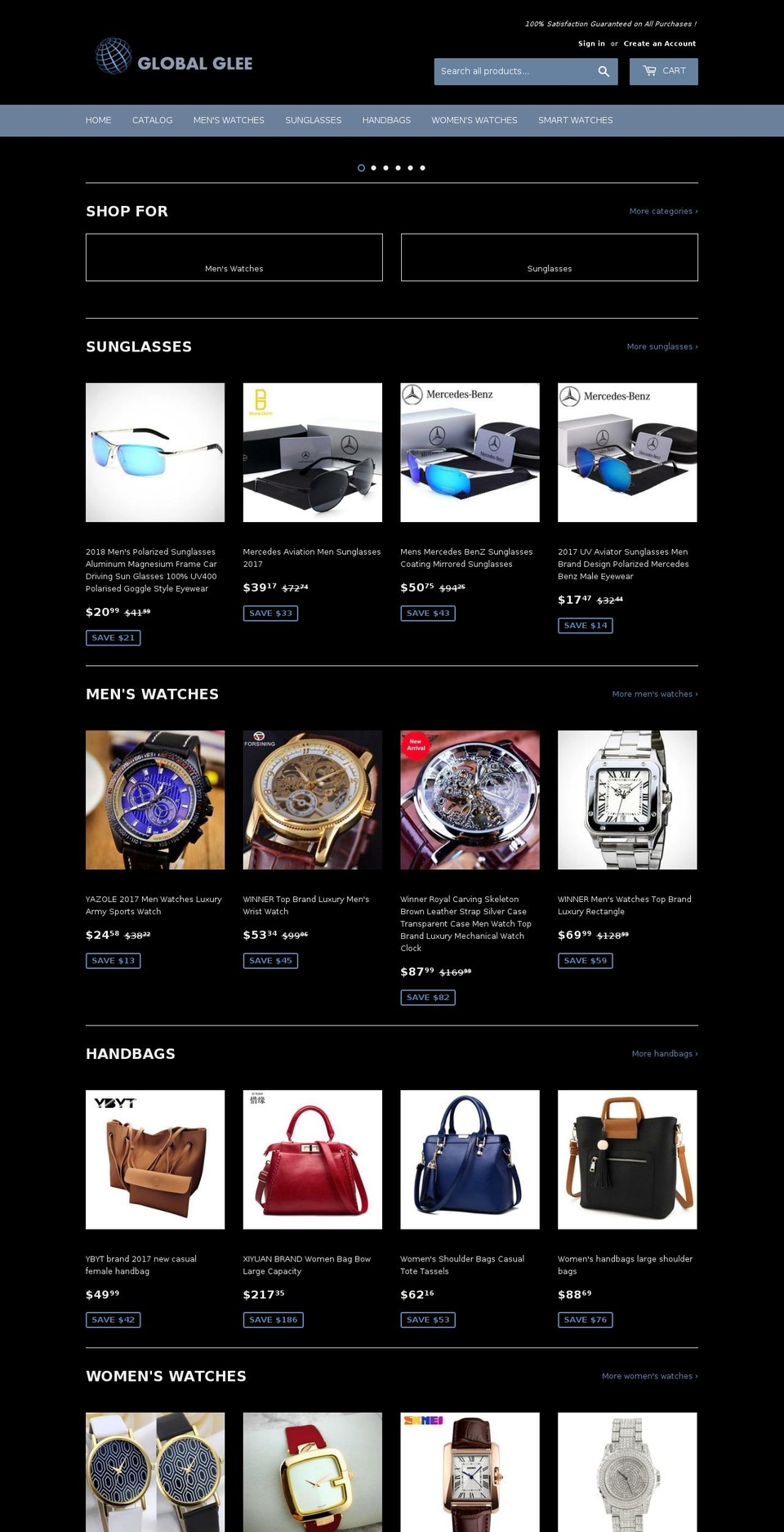 global-glee.com — Shopify storefront screenshot