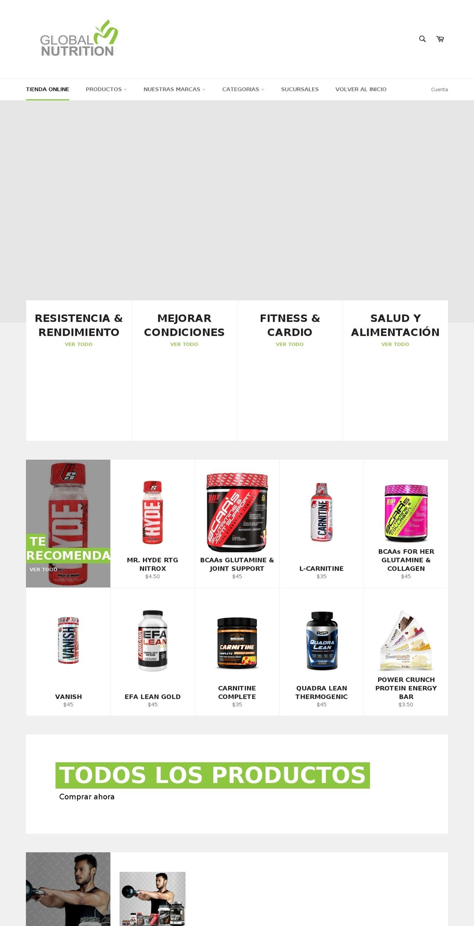global-nutrition.shop shopify website screenshot