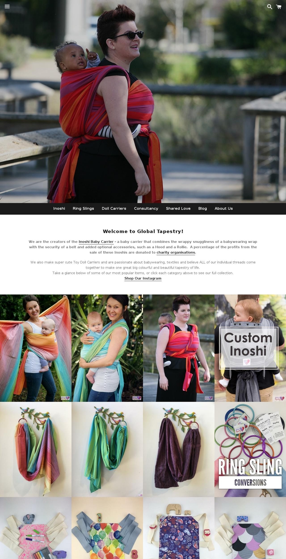 global-tapestry.com shopify website screenshot