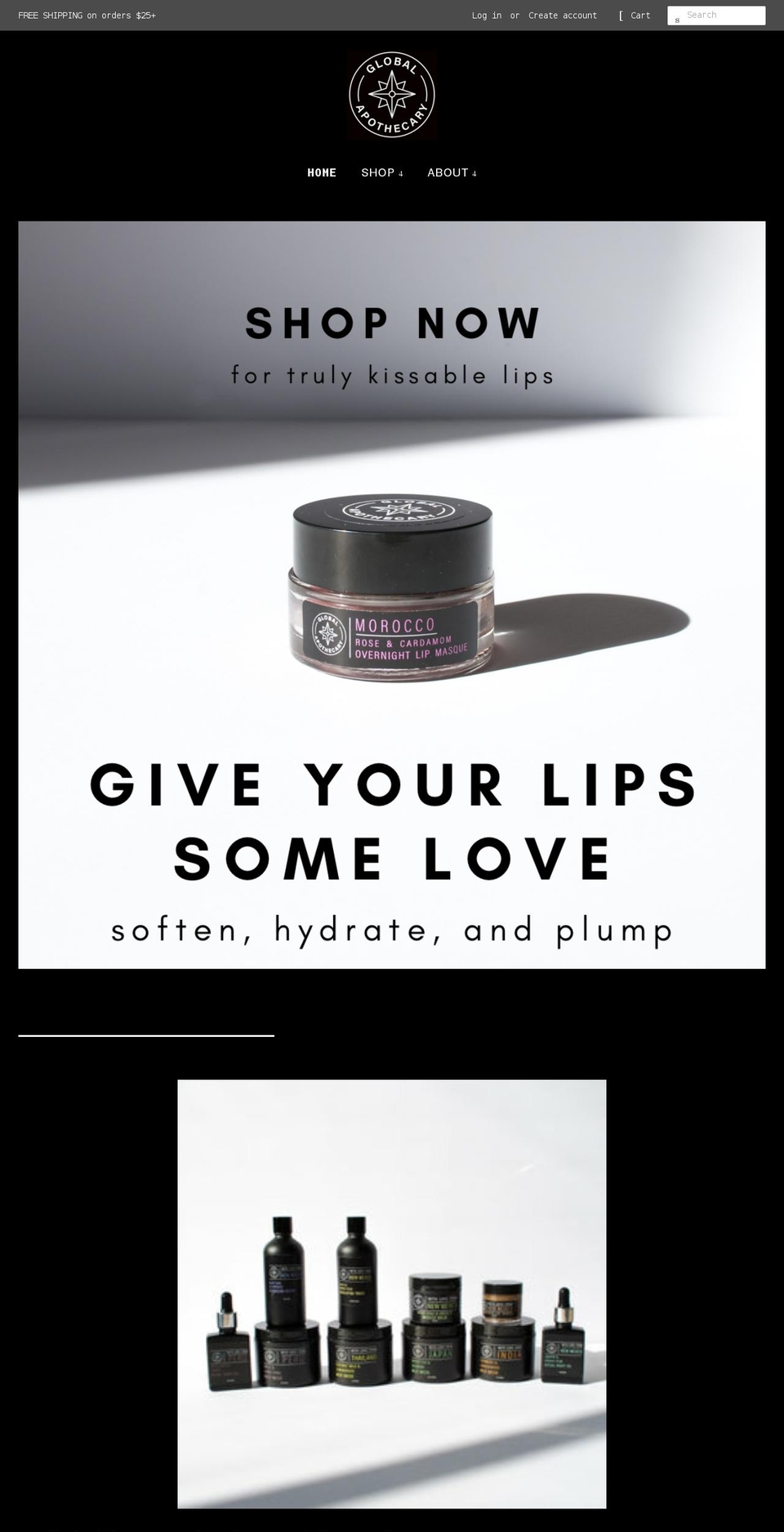 globalapothecary.com shopify website screenshot