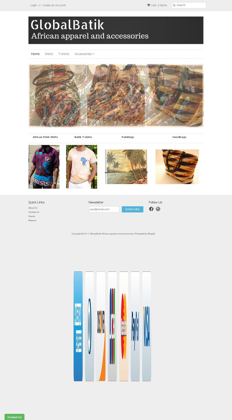 globalbatik.com shopify website screenshot