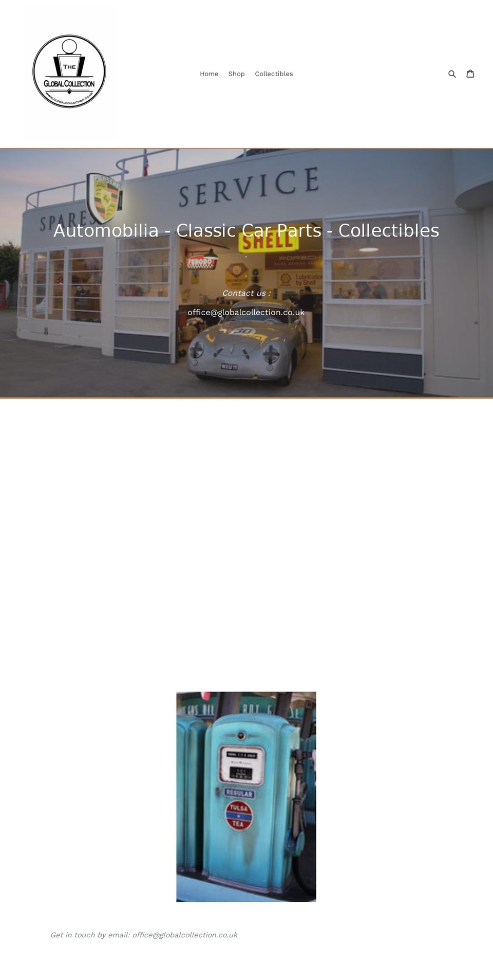 globalcollection.co.uk shopify website screenshot