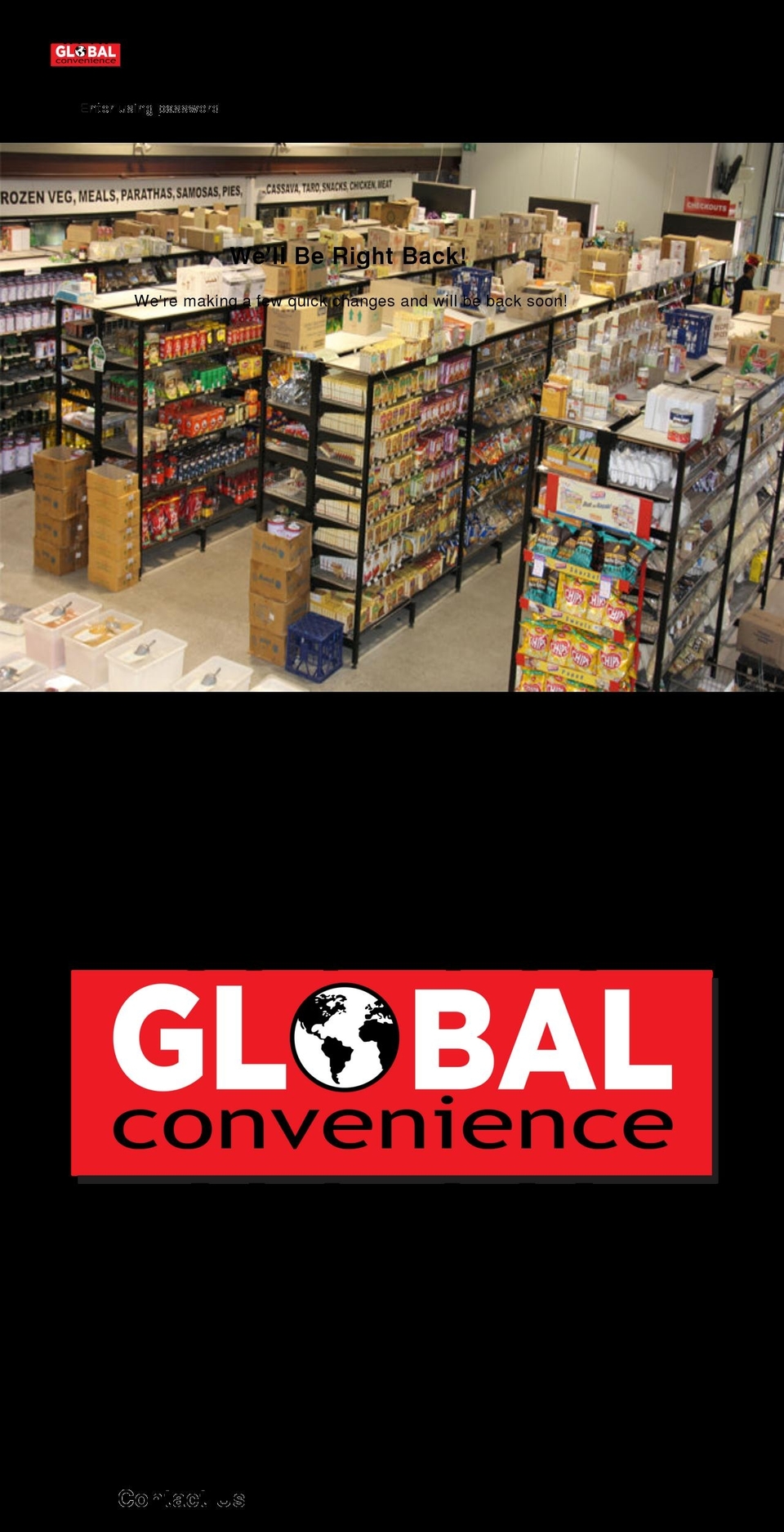 globalconvenience.com.au shopify website screenshot