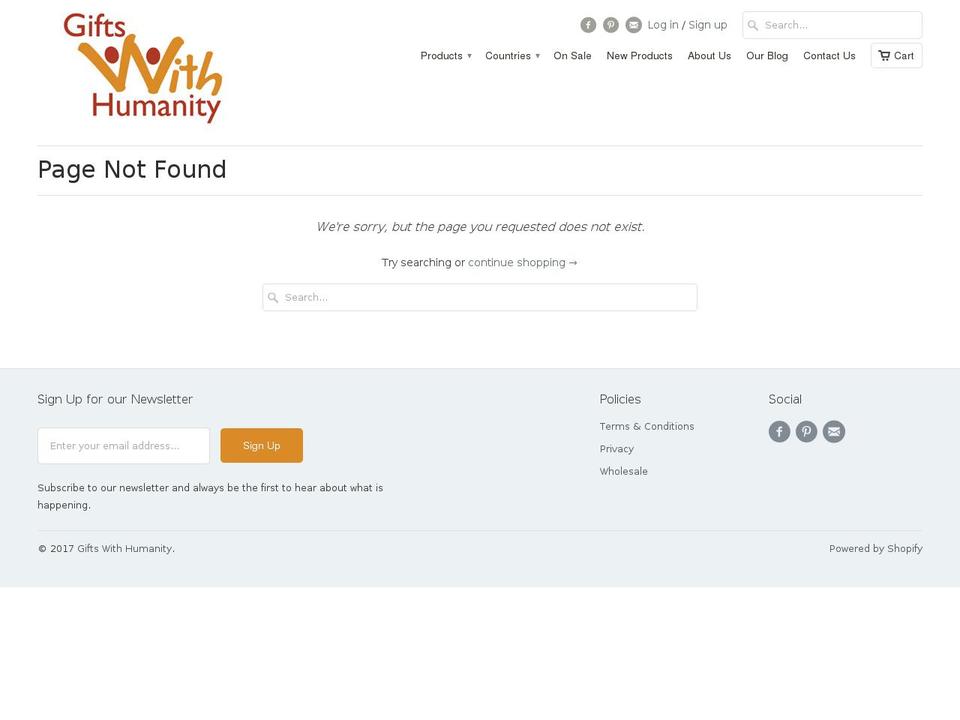 globalfairtradecrafts.com shopify website screenshot