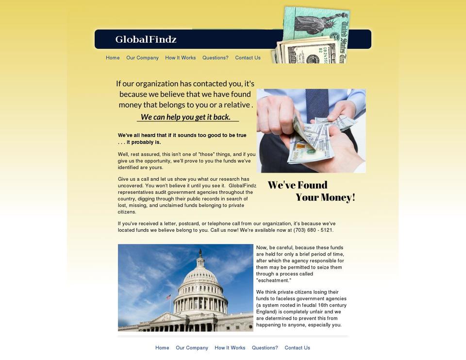 globalfindz.com — Shopify storefront screenshot