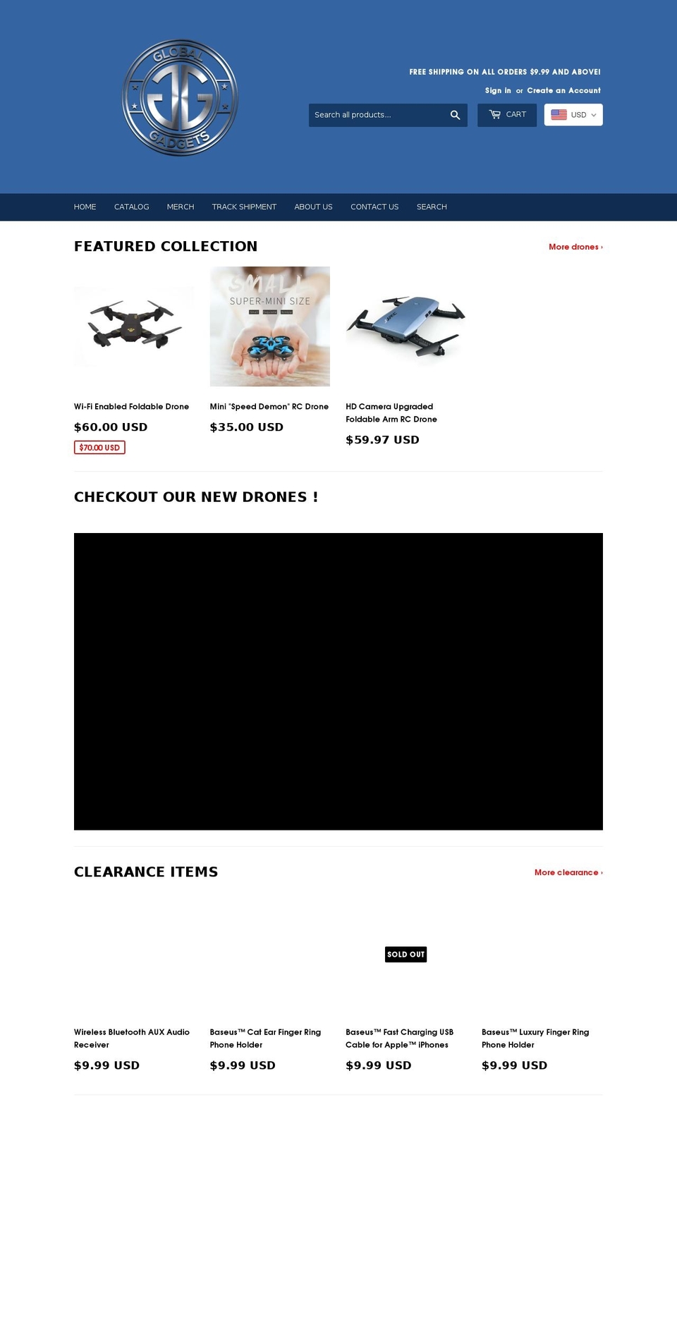 globalgadgets101.com shopify website screenshot