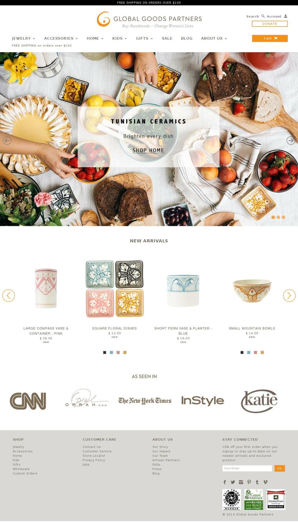 globalgoodspartners.com — Shopify storefront screenshot