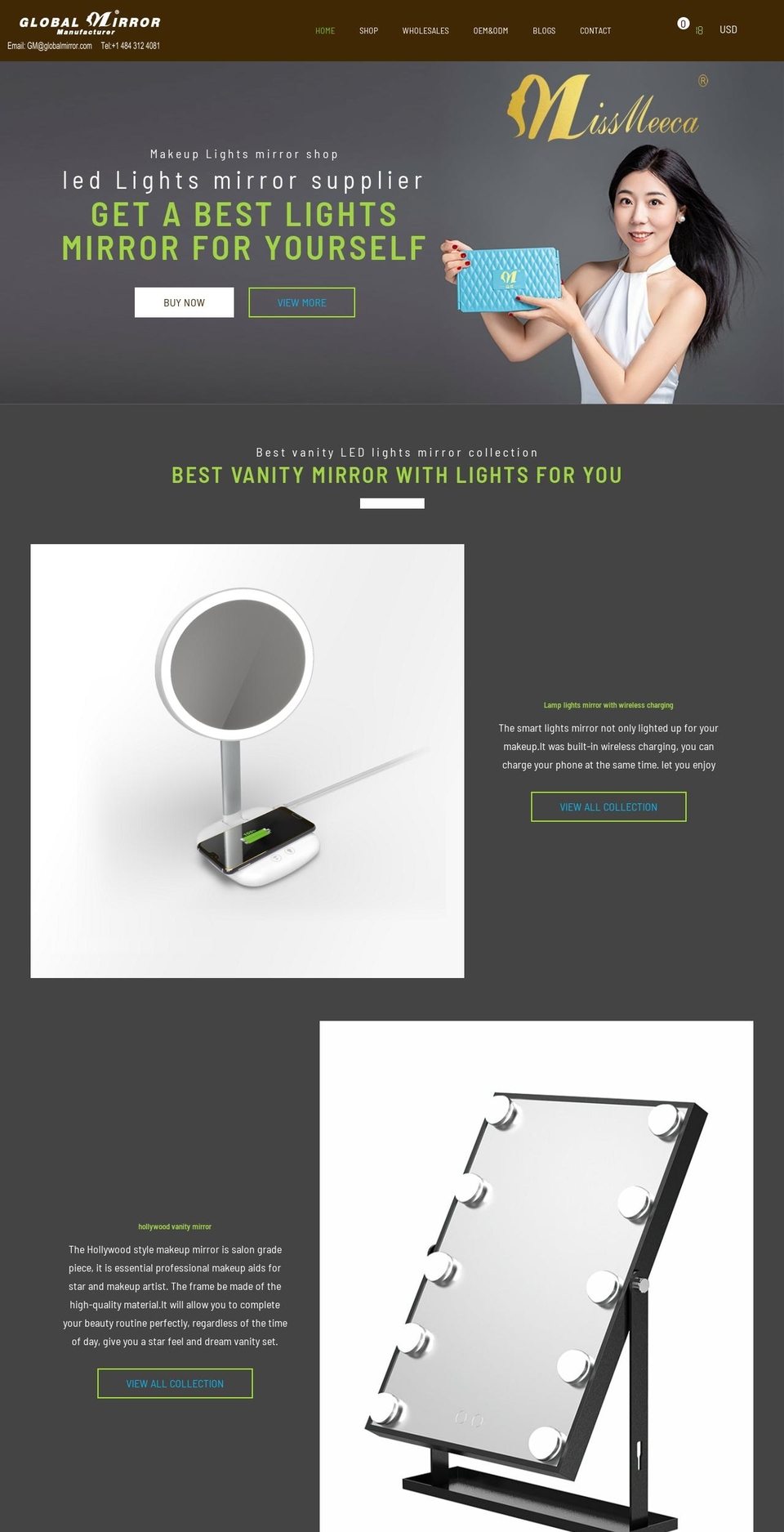 globalmirror.com shopify website screenshot