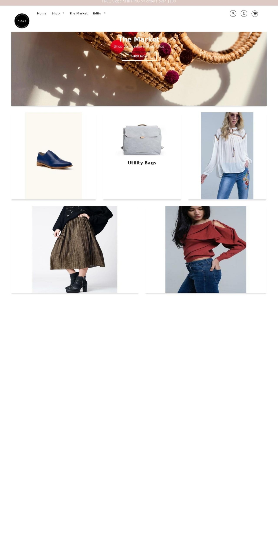 globalnomadstyle.com — Shopify storefront screenshot