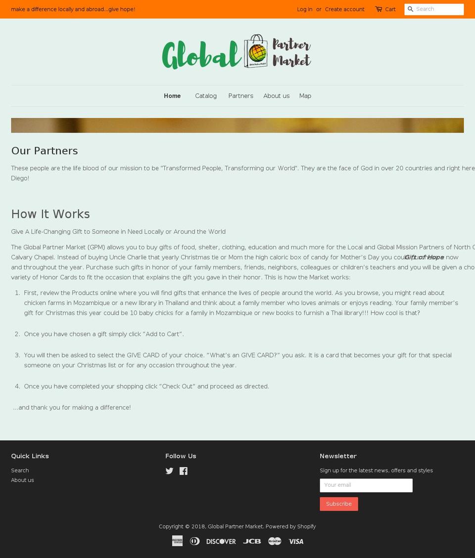 globalpartnermarket.com — Shopify storefront screenshot