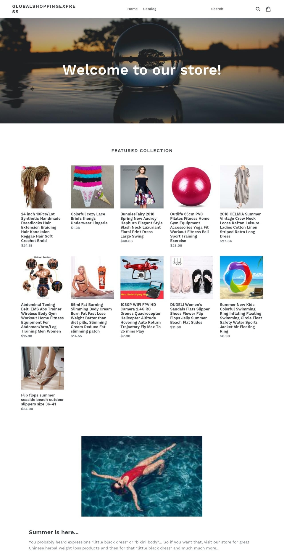 globalshoppingexpress.com — Shopify storefront screenshot