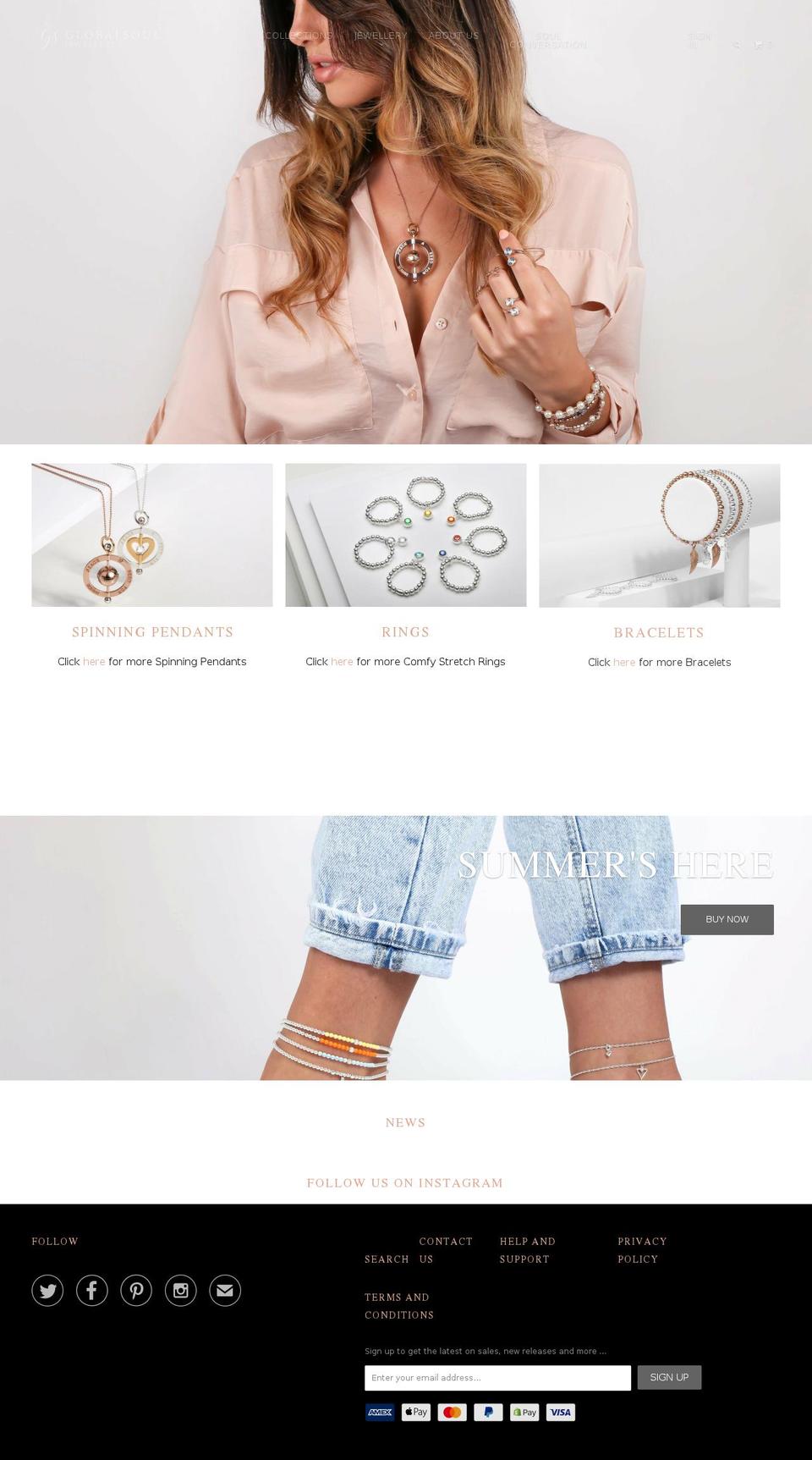 globalsoulchi.com — Shopify storefront screenshot