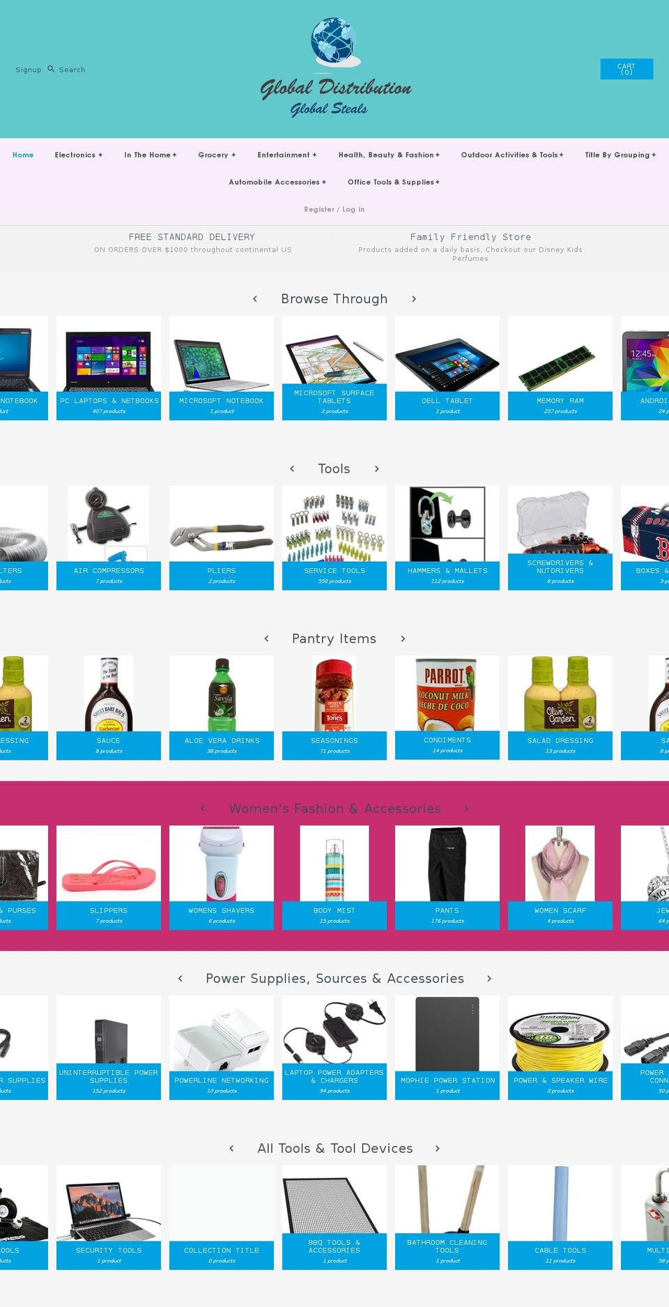 globalsteals.net shopify website screenshot