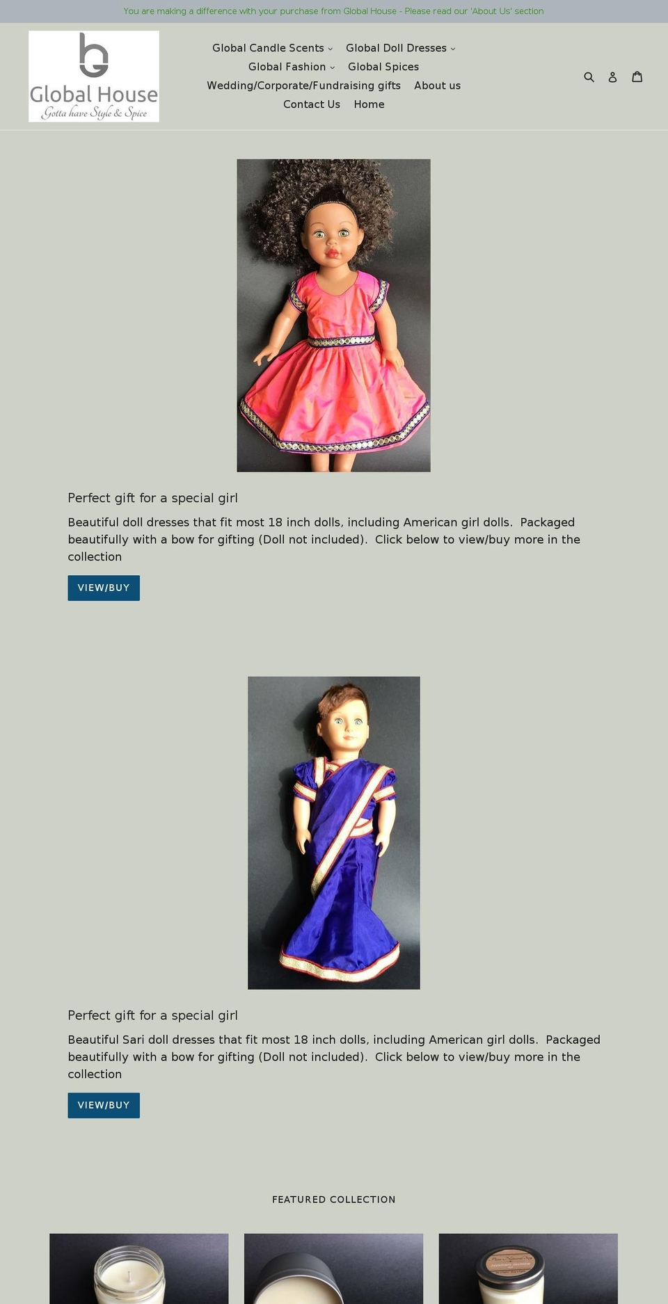 globalstyleandspice.com — Shopify storefront screenshot
