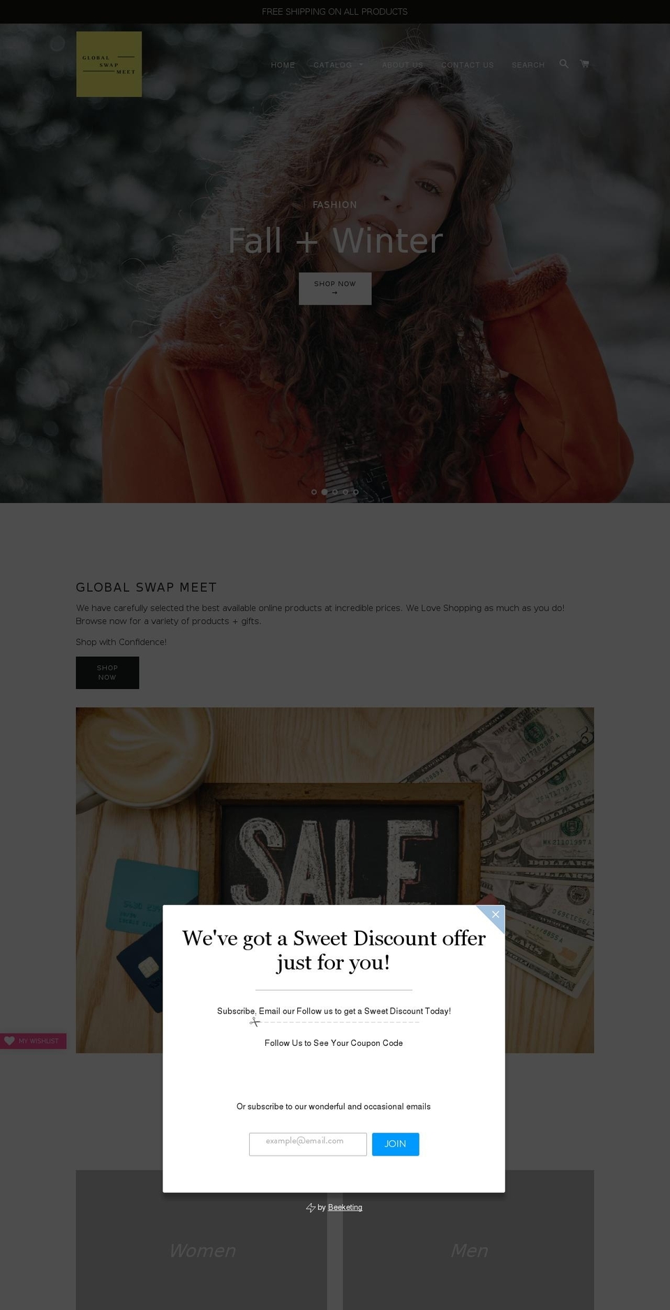 globalswapmeet.com — Shopify storefront screenshot