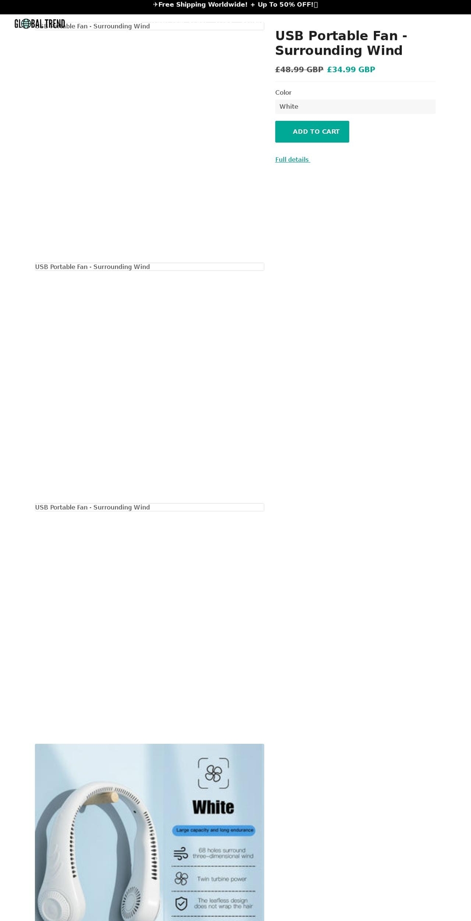 globaltrendweb.com shopify website screenshot