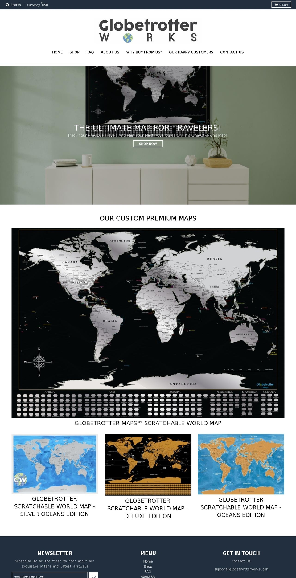 globetrotterworks.com — Shopify storefront screenshot