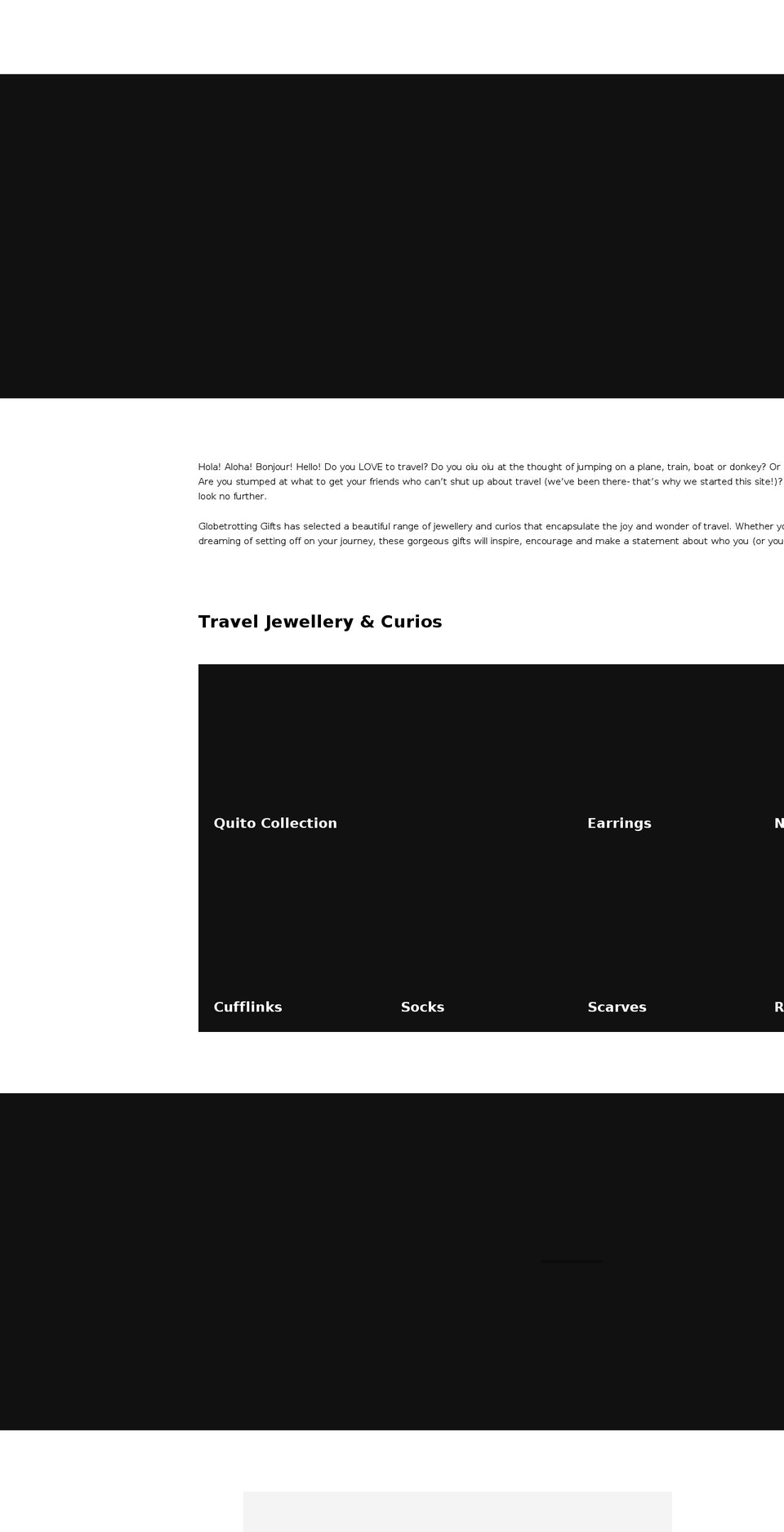 globetrottinggifts.com — Shopify storefront screenshot