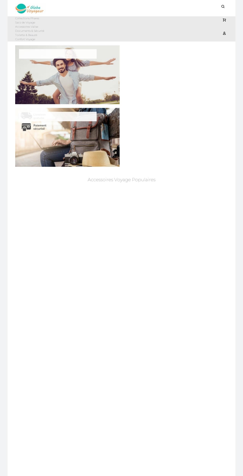 globevoyageur.com — Shopify storefront screenshot