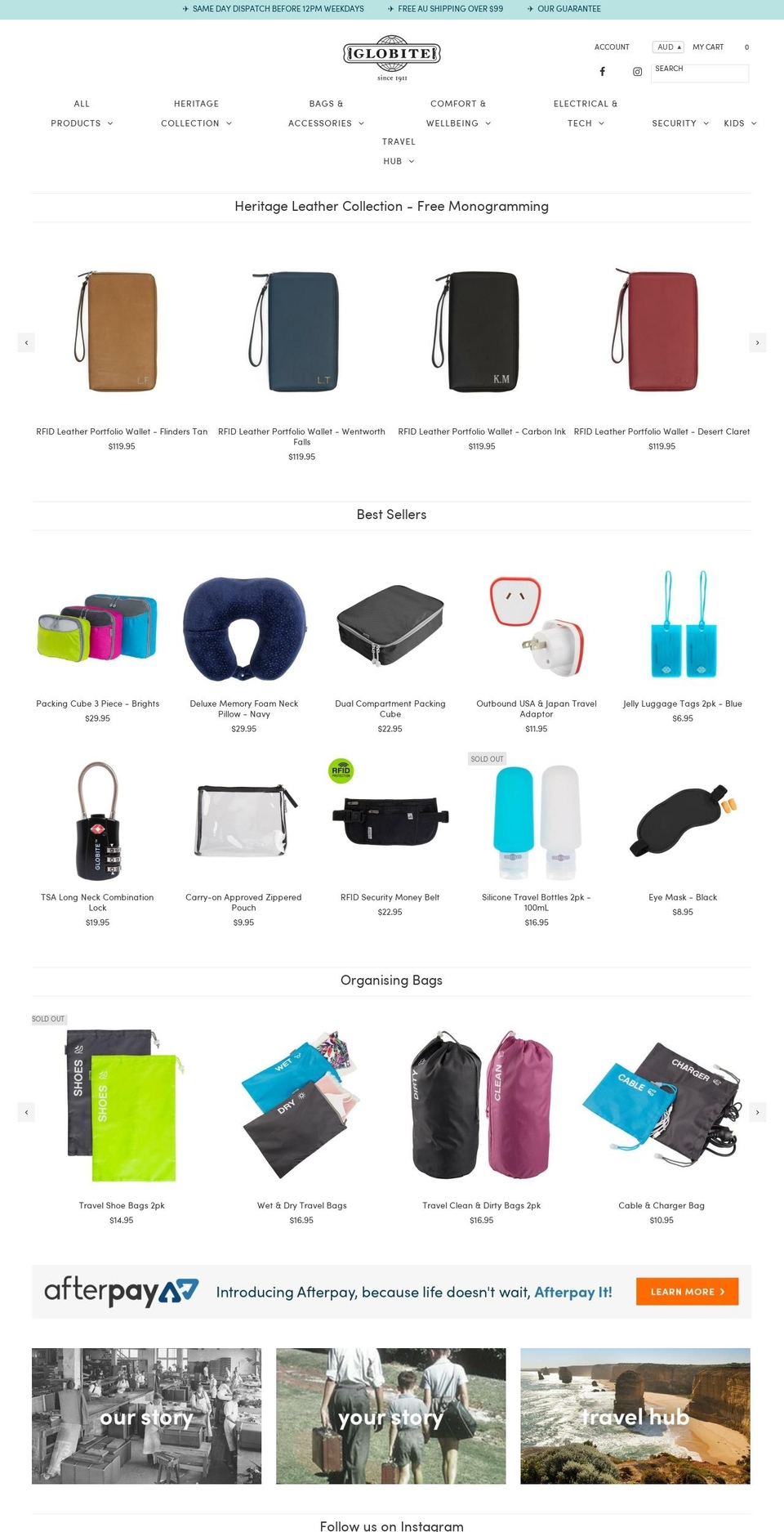 globite.com.au shopify website screenshot