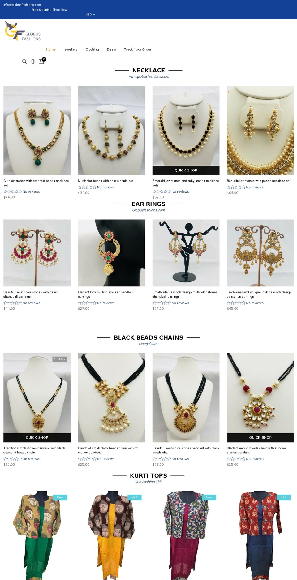 globusfashions.com shopify website screenshot