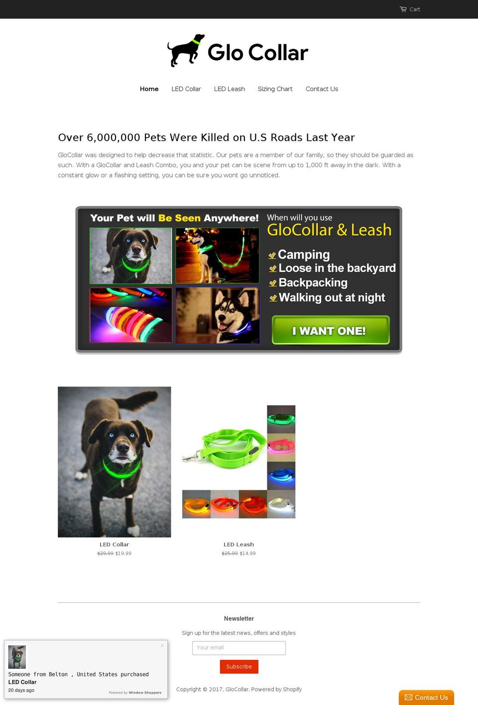 glocollar.com shopify website screenshot