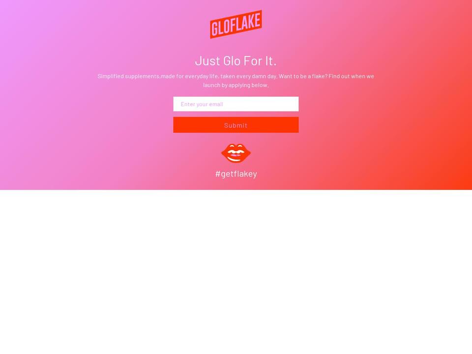gloflake.com — Shopify storefront screenshot