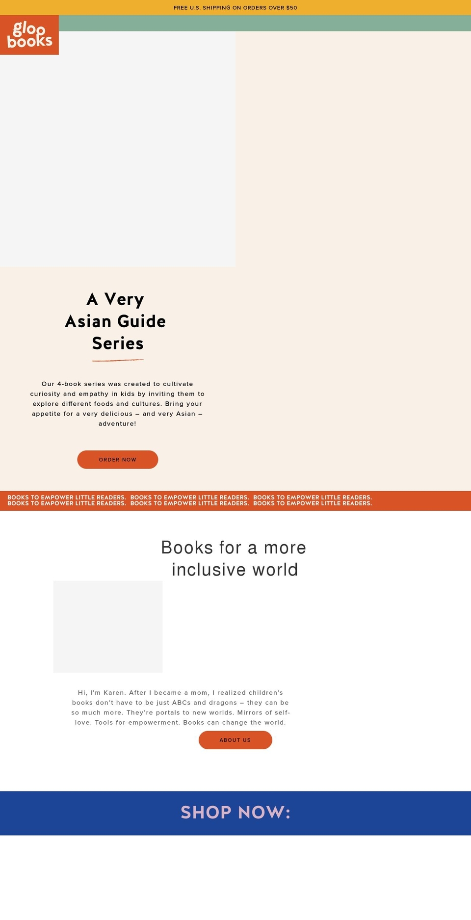gloobooks.com shopify website screenshot