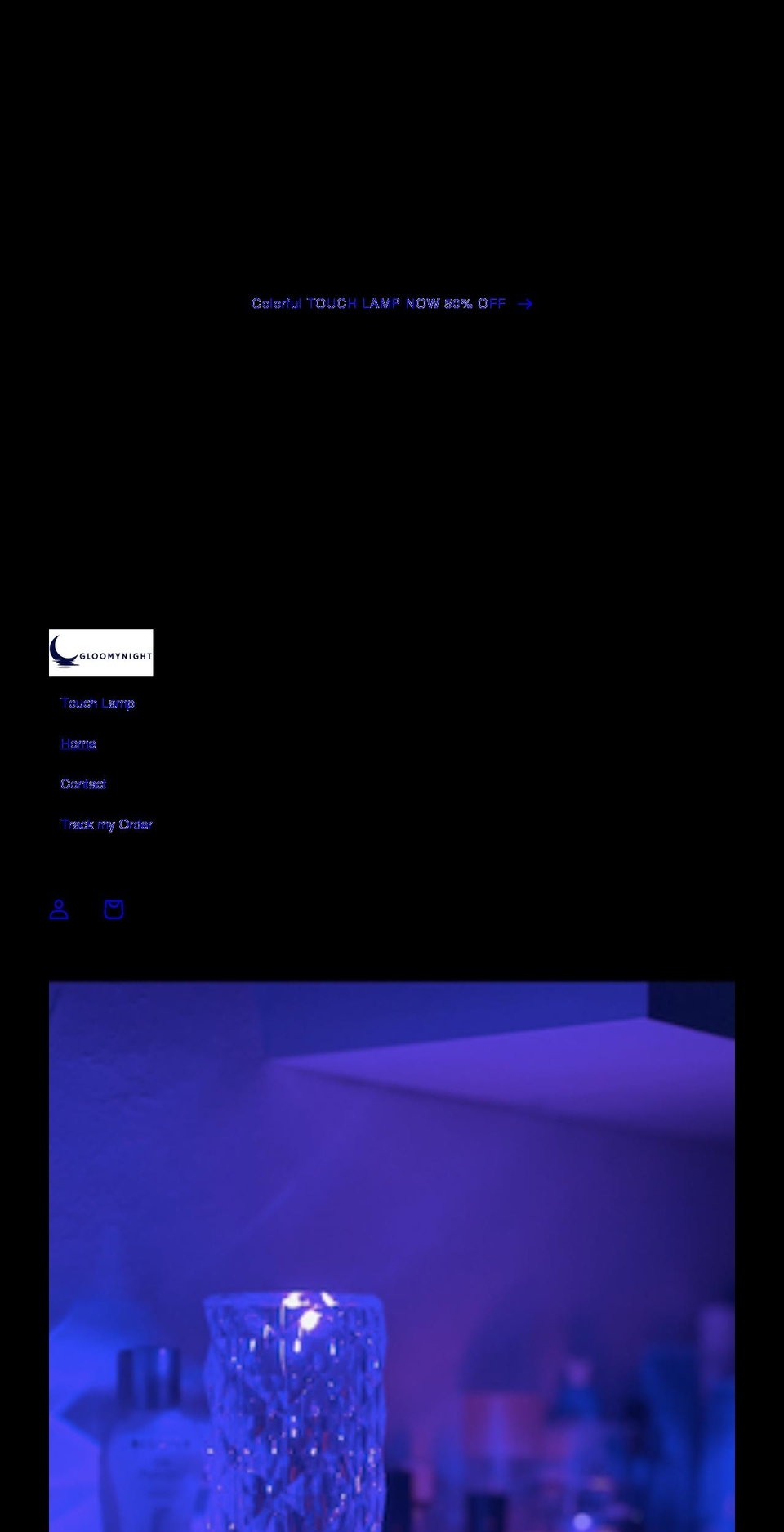 gloomynight.com shopify website screenshot