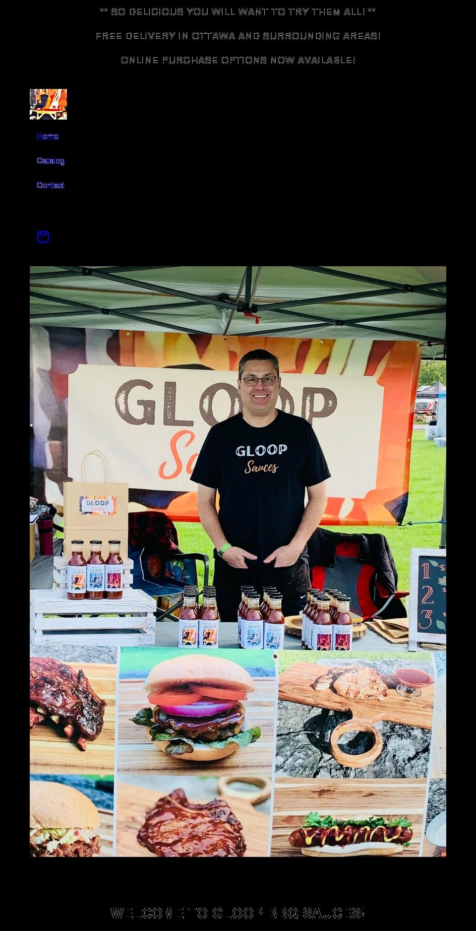 gloopsauces.com shopify website screenshot