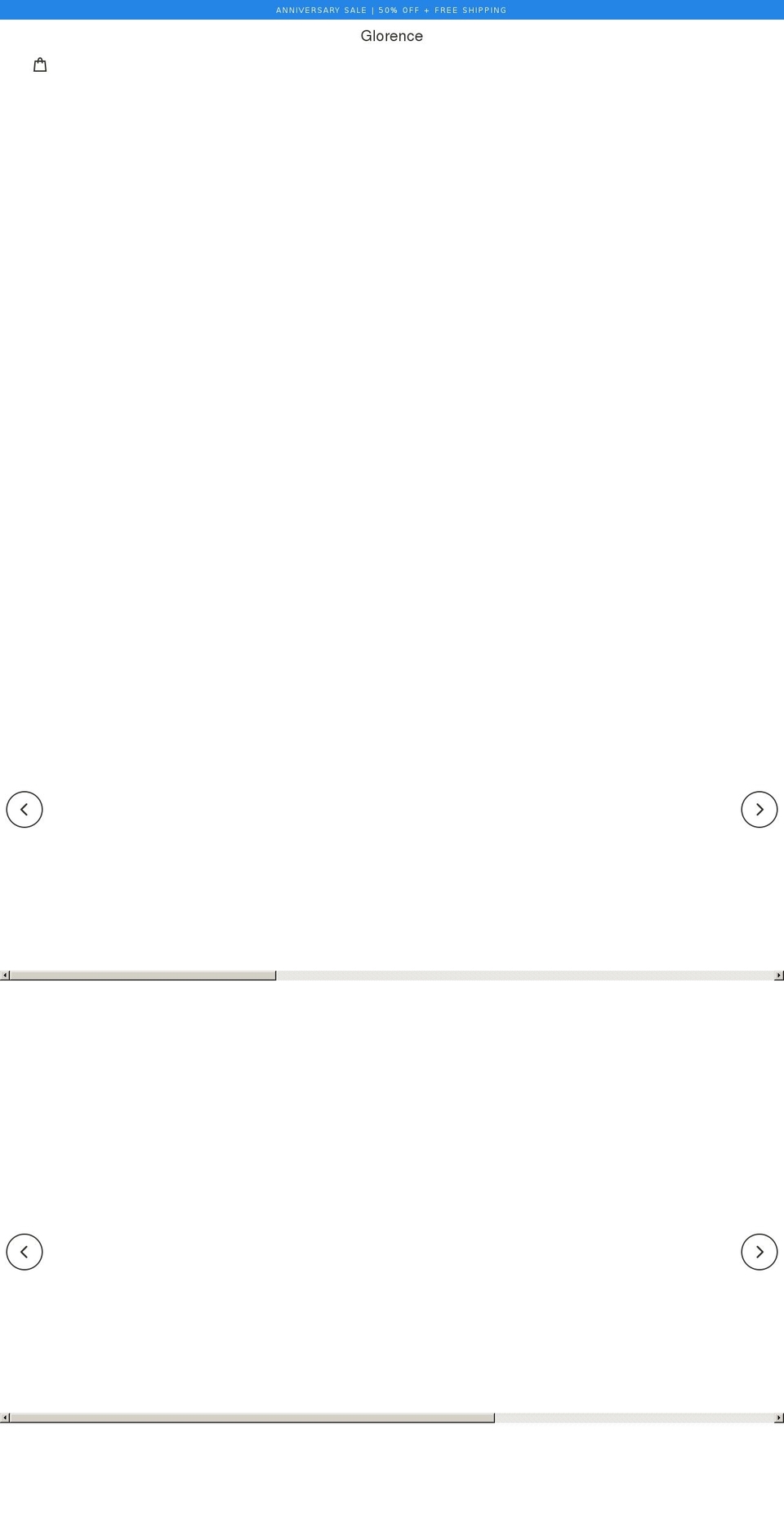 glorence.com shopify website screenshot