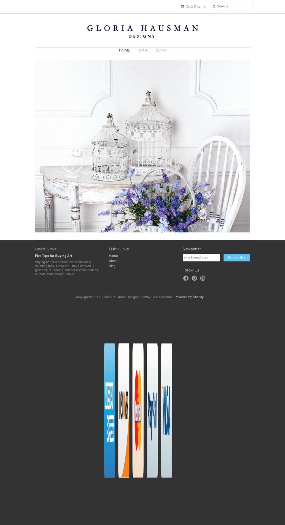 gloriahausman.com shopify website screenshot