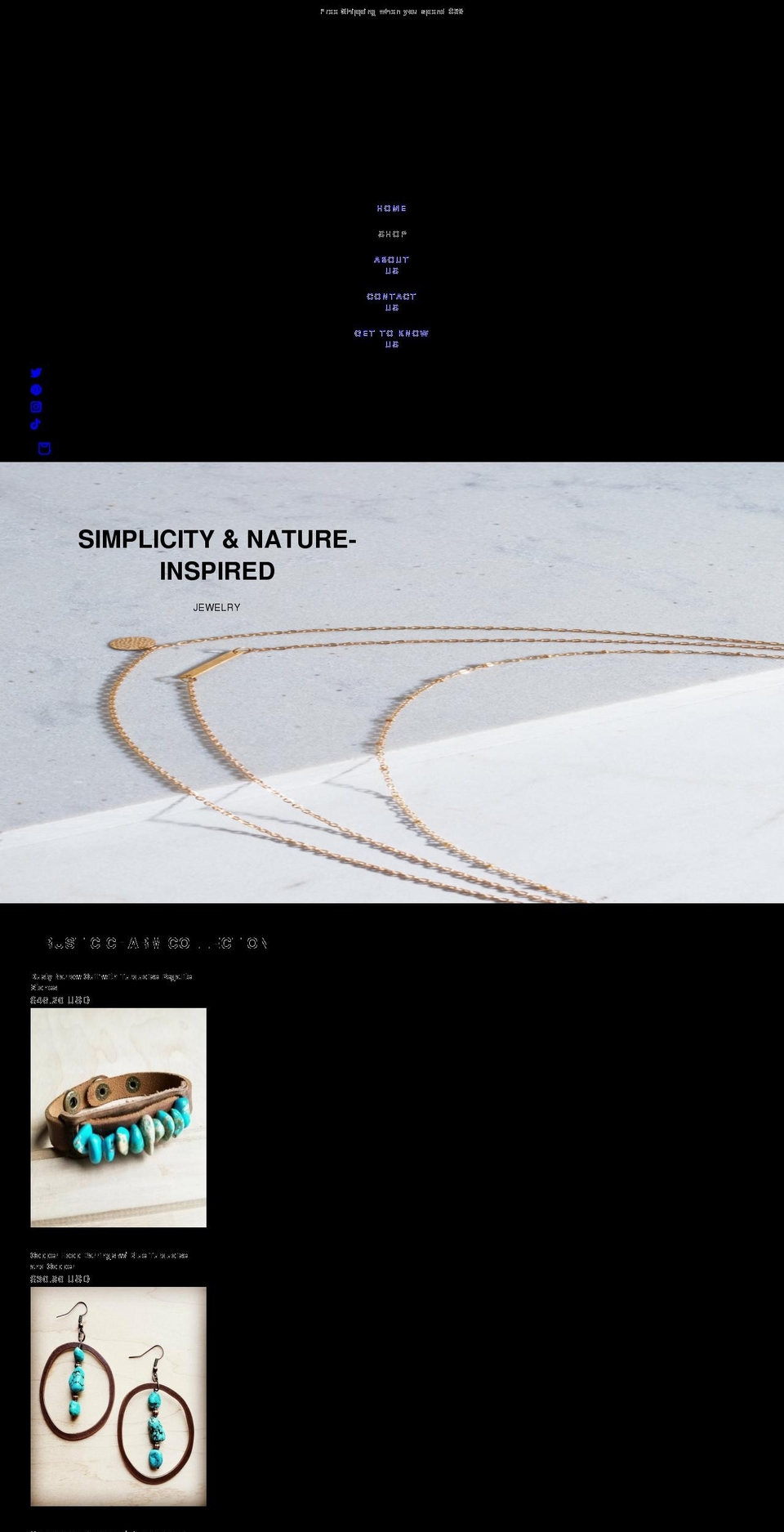 gloriaslittlethings.com shopify website screenshot