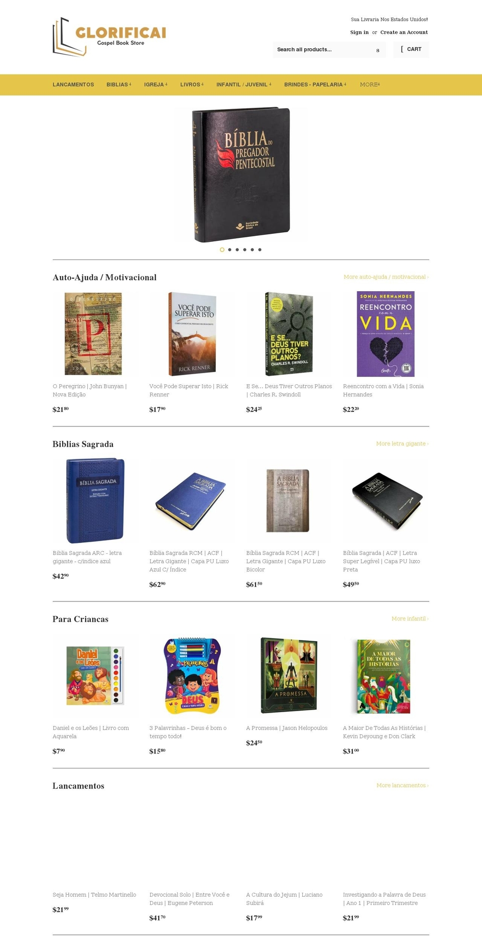glorificai.com shopify website screenshot