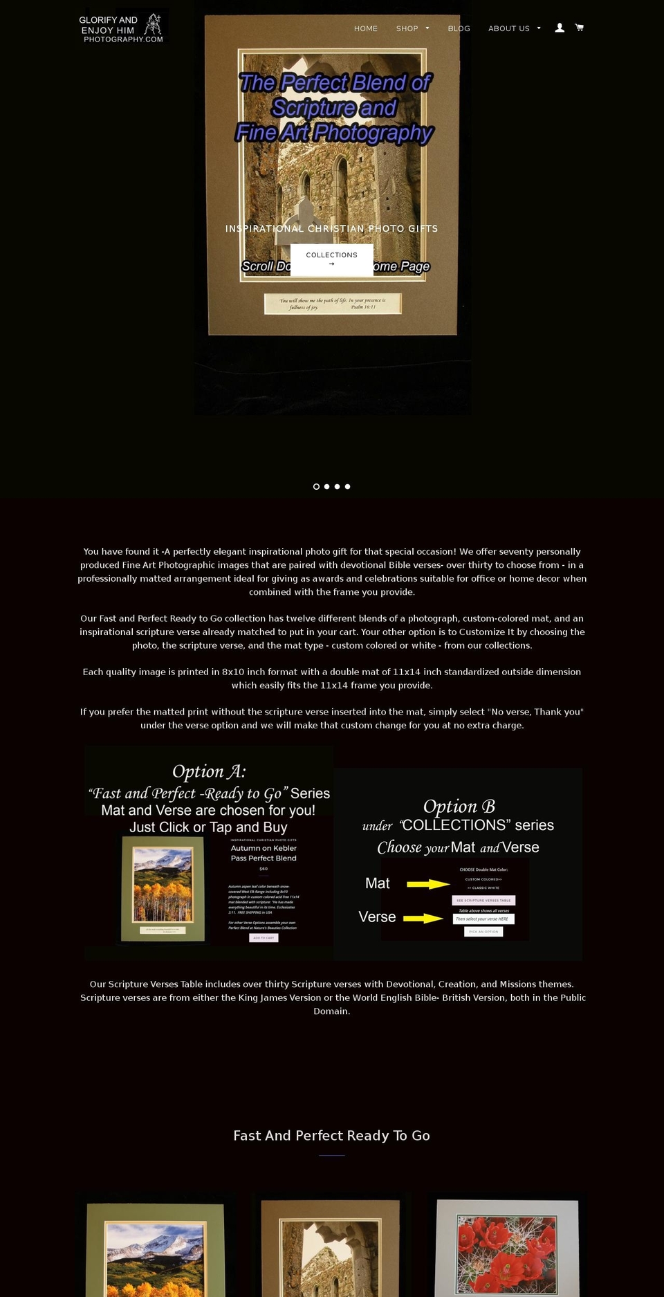 glorifyandenjoyhimphotography.com shopify website screenshot