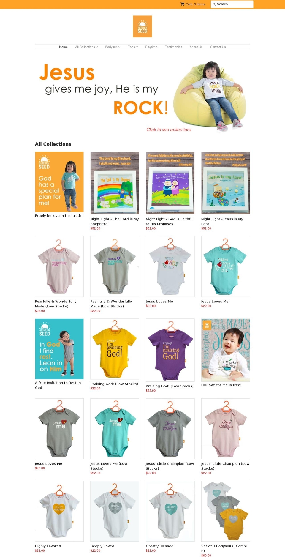 gloriouseed.com shopify website screenshot