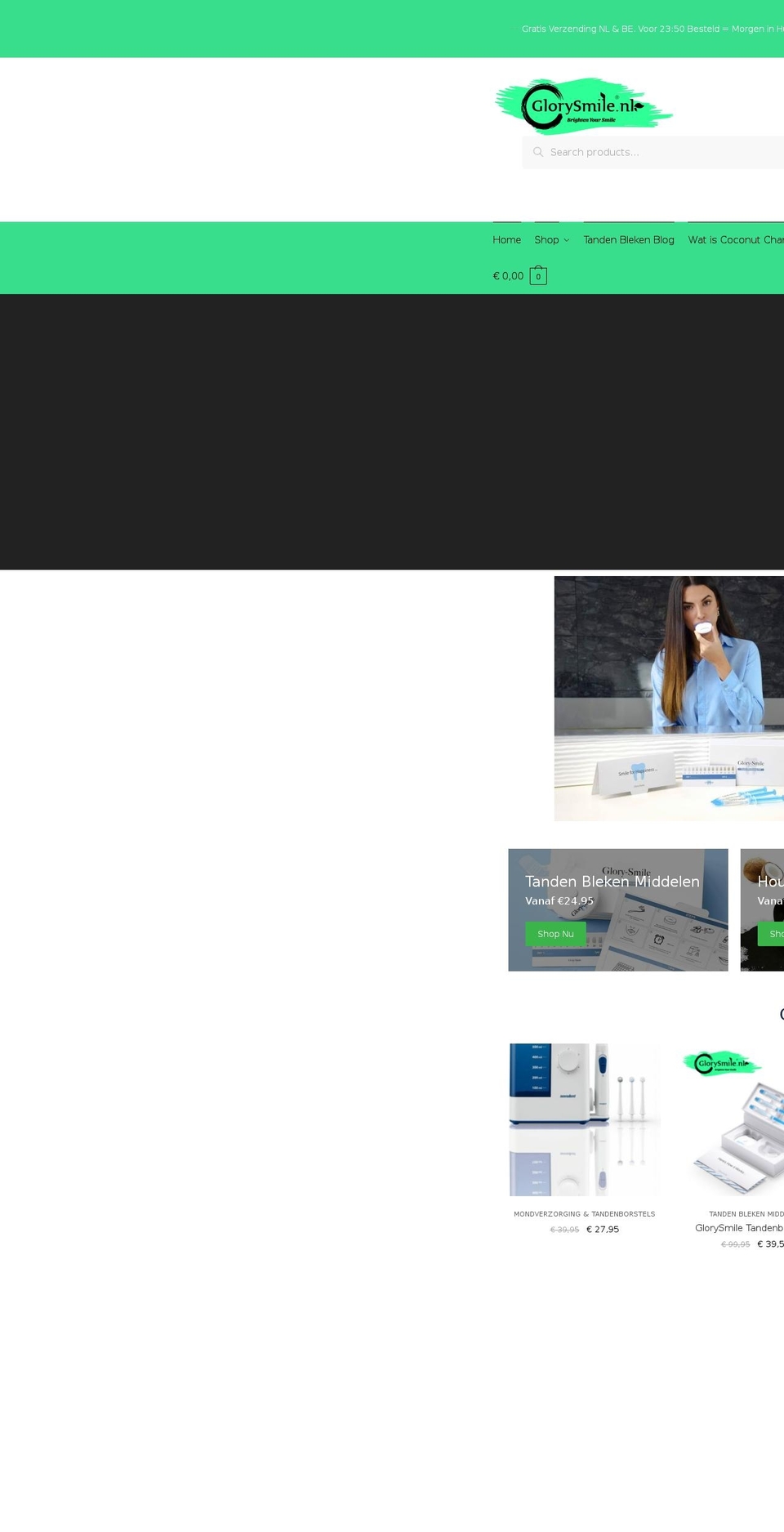glory-smile.com — Shopify storefront screenshot