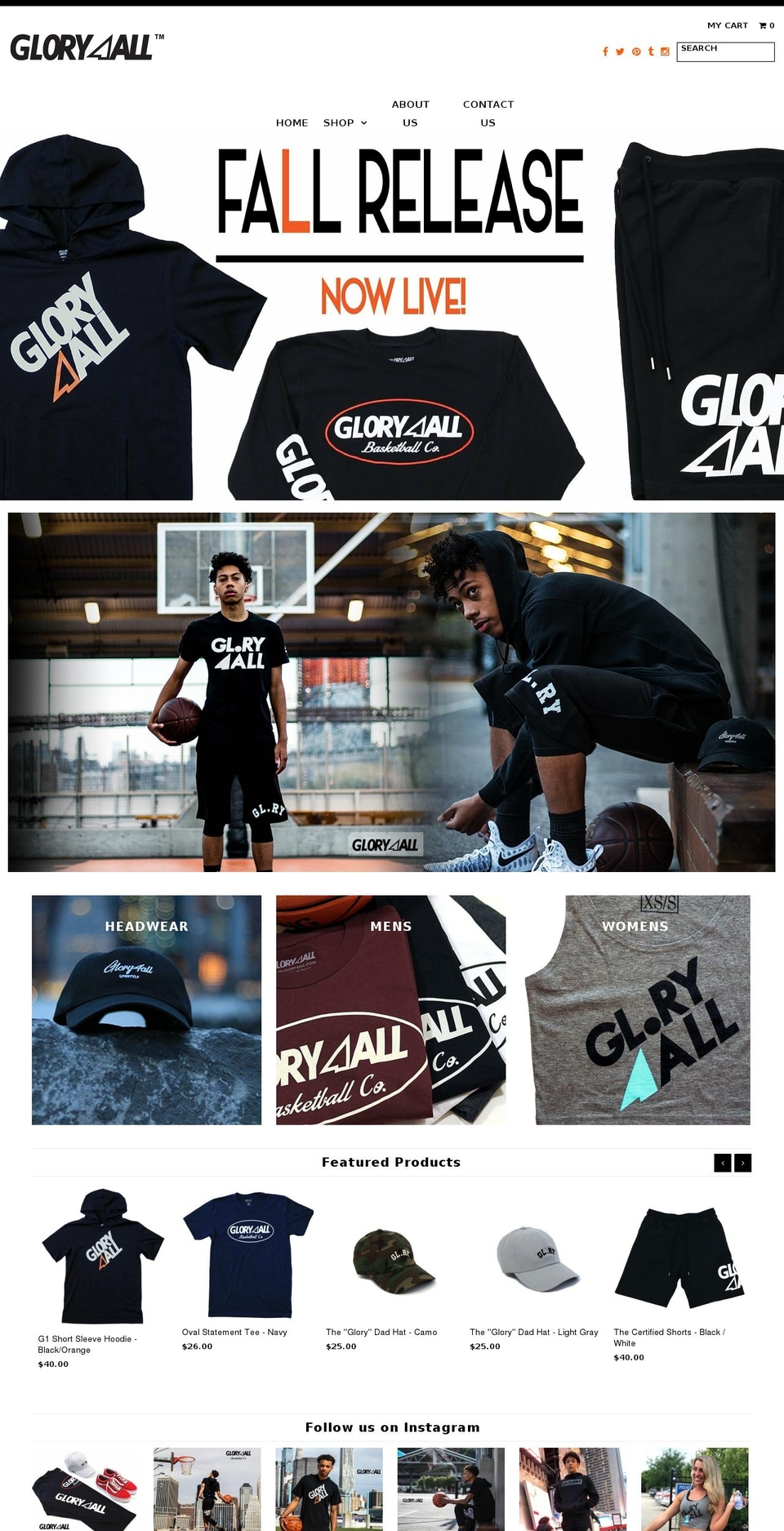 glory4all.com shopify website screenshot