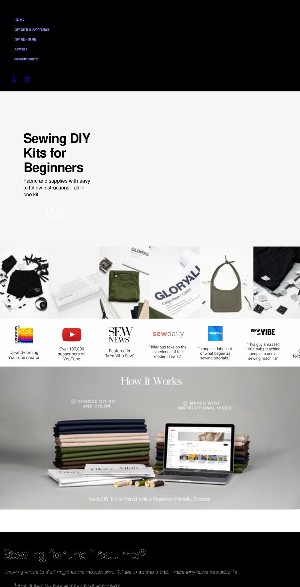 gloryallan.com shopify website screenshot