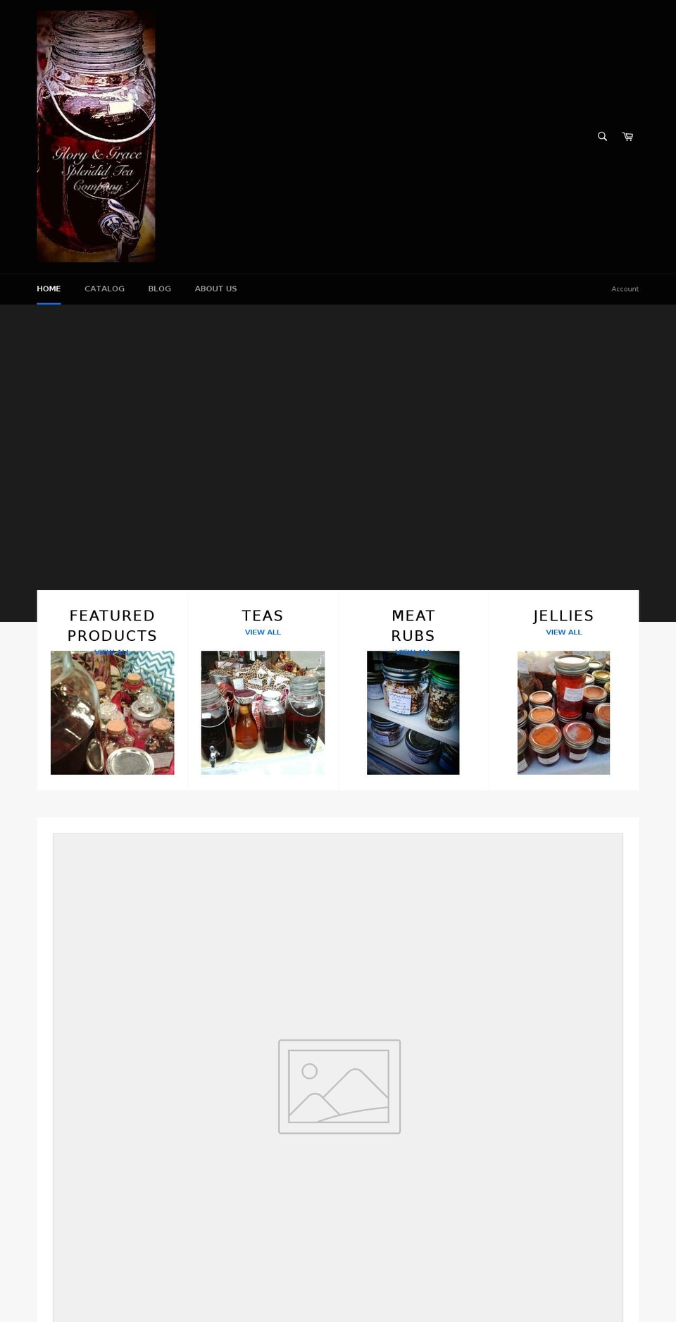 gloryandgracesplendidtea.com shopify website screenshot