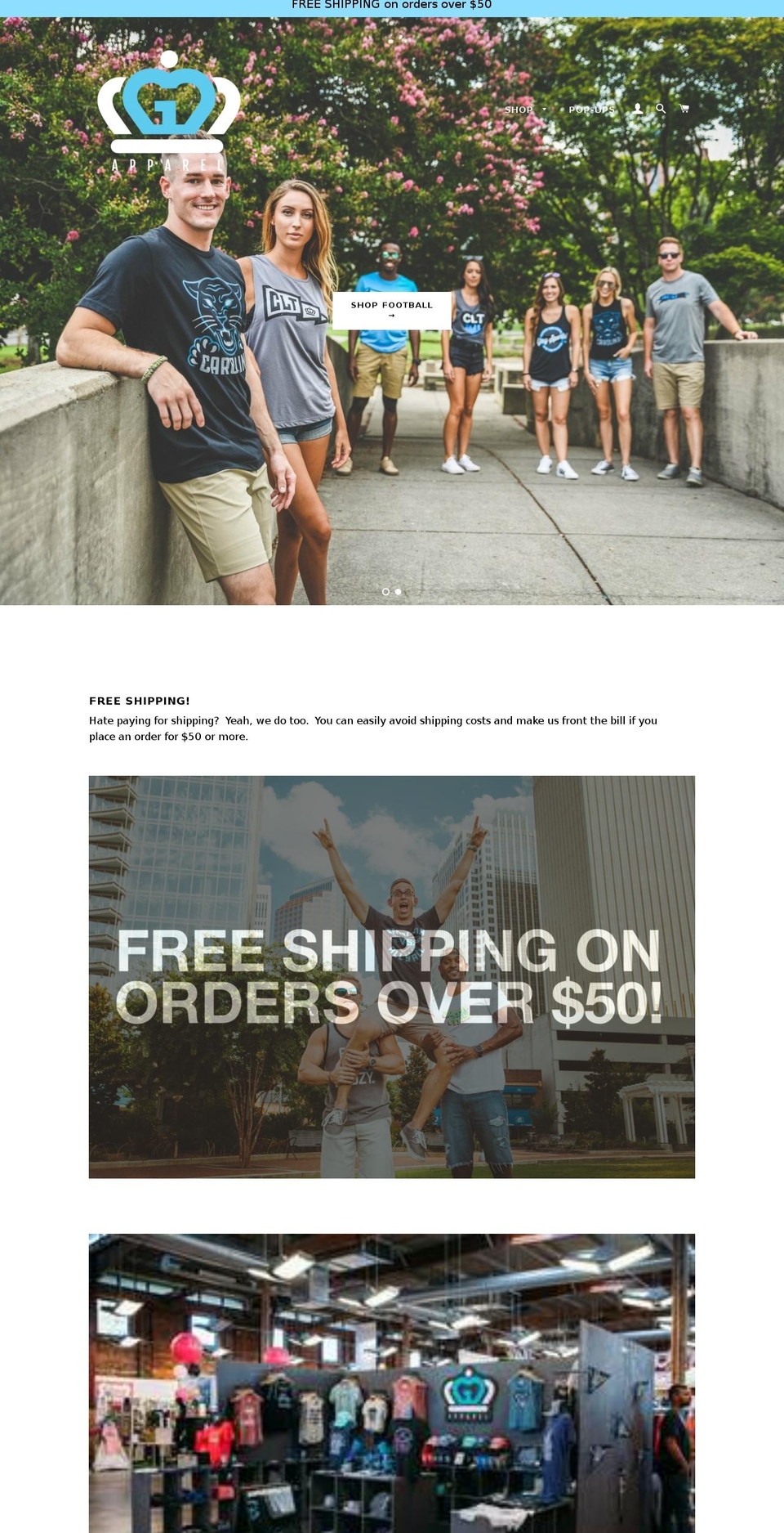 glorydayscharlotte.com — Shopify storefront screenshot