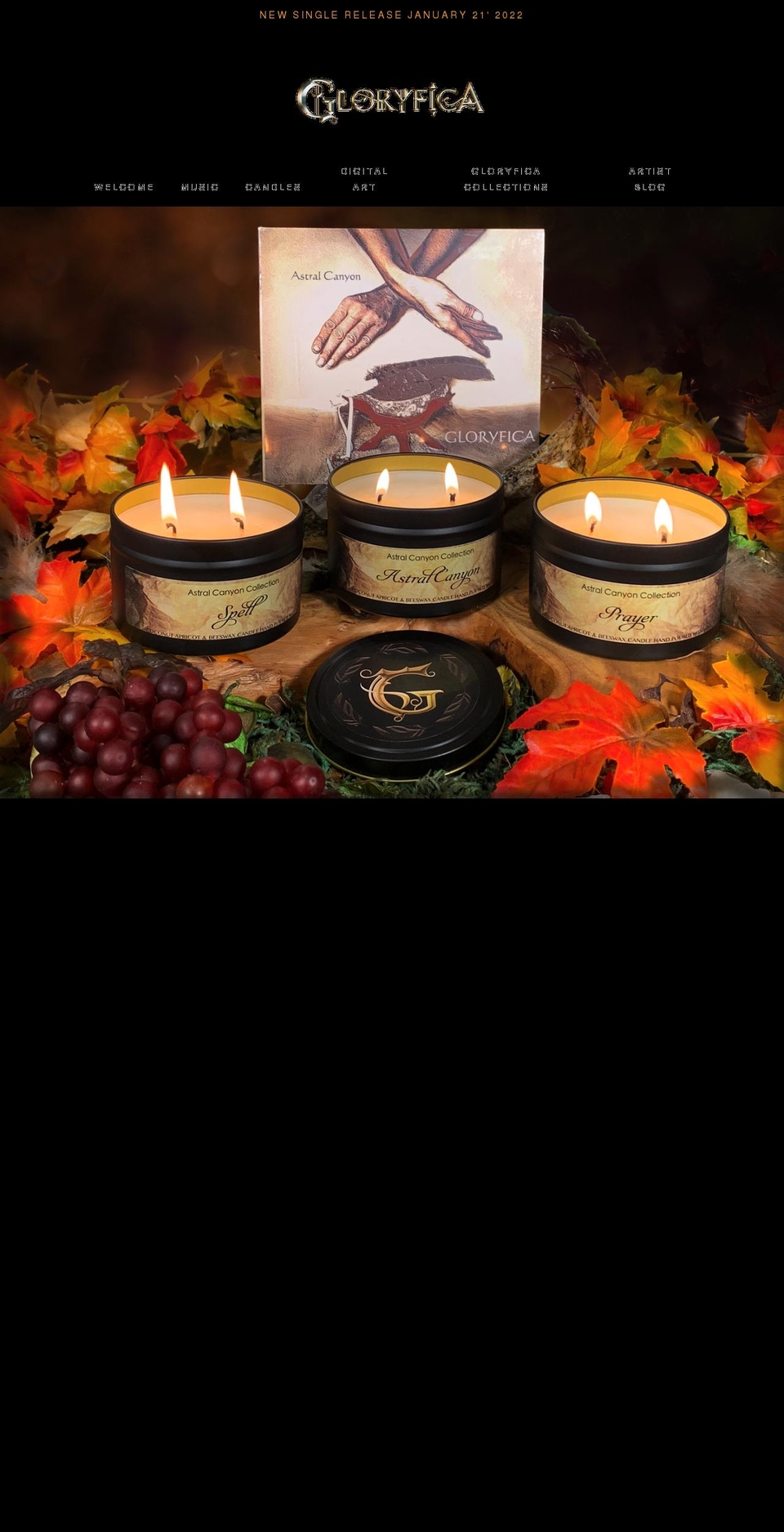 gloryficashop.com shopify website screenshot