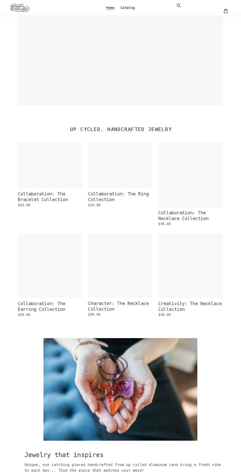 glossedinthought.com shopify website screenshot